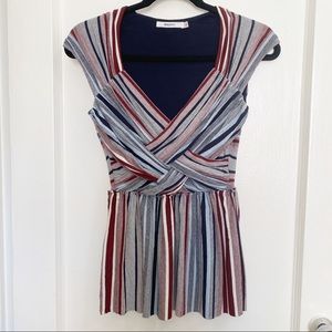 Bailey 44 Striped Peplum Tank